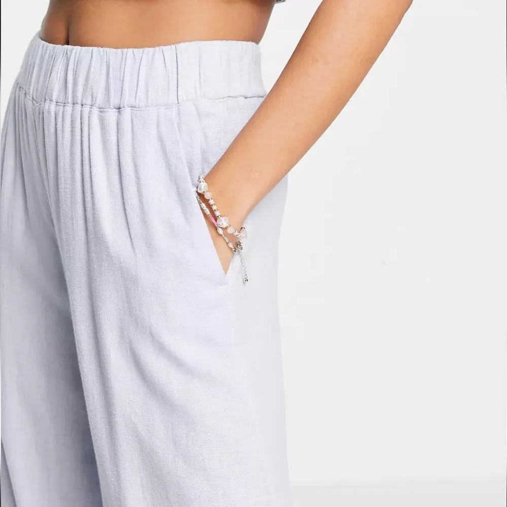 ABERCROMBIE & FITCH: Linen-Blend Pull-On Wide Leg Pants - Picture 5 of 6